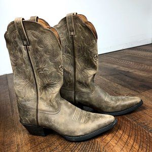 ARIAT cowboy boot heritage western tan boots 6